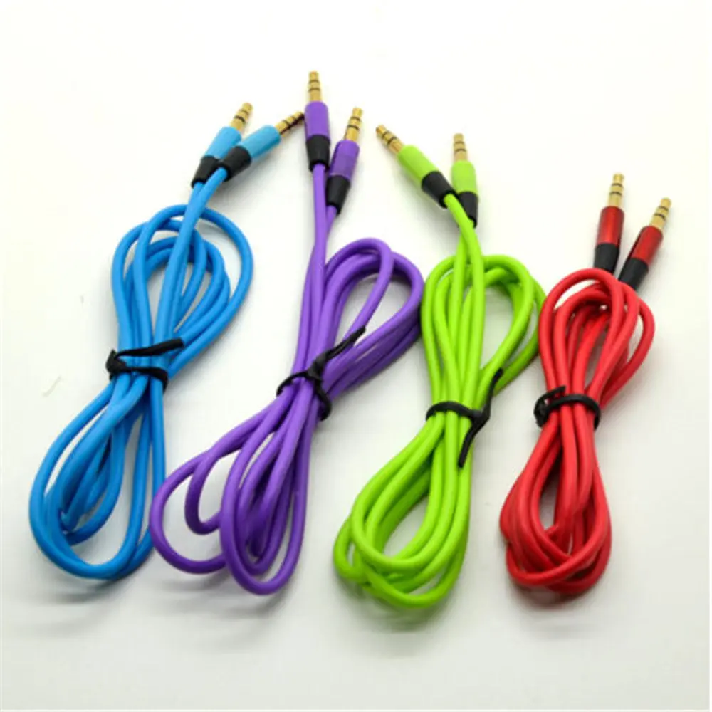 Новый 3 5 мм мини стерео мужской золотой разъем аудио кабель Шнур автомобильный Aux