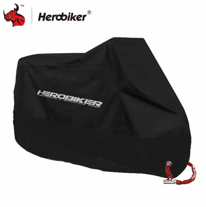 Herobiker мотоцикл четыре сезона Водонепроницаемый/пыленепроницаемый/УФ защитный для наружного внутреннего мотороллера мотоцикл Дождевик M-XXXXL - Цвет: 2