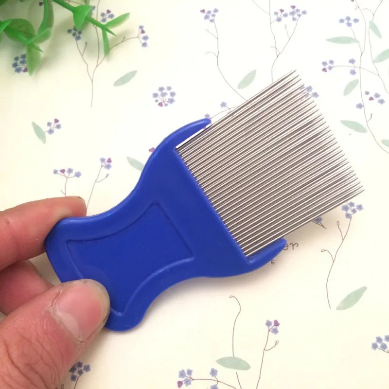 Pet Dog Hair Flea Lice Dirt Dust Remover Cat Grooming Comb Stainless Pin Eggs | Дом и сад