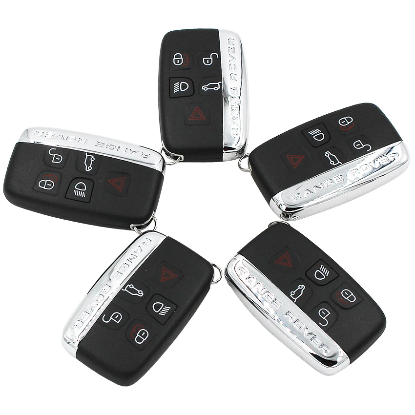 Высокое качество пульт дистанционного ключа чехол Fob 5 Кнопка для Land Rover Range Rover Sport LR4 Evoque сторона со словами