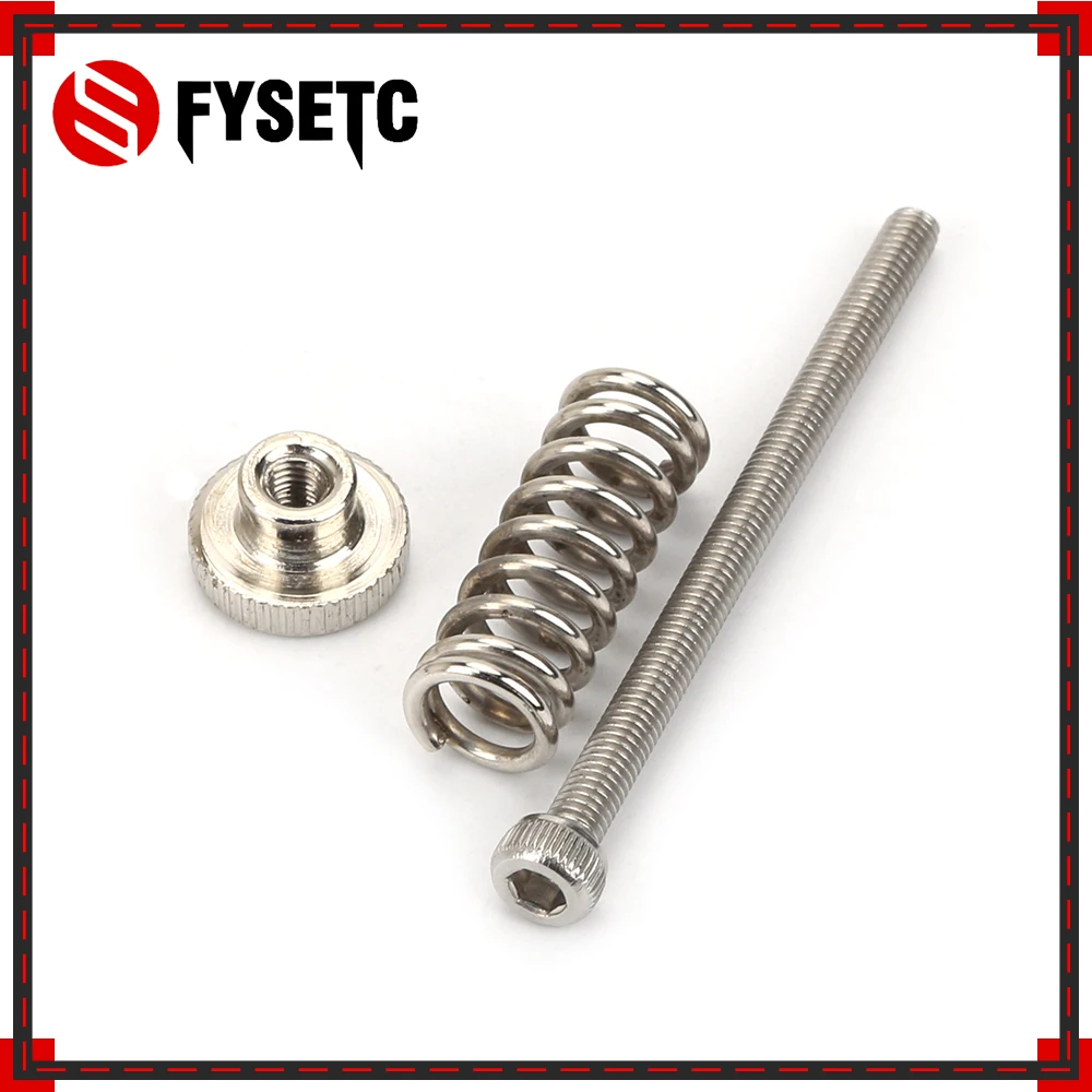 

5pcs 3D Printer Parts M3 Thread Screws Nuts 45mm Leveling Spring Knob Part Components Hexagon Hex Stainless Steel