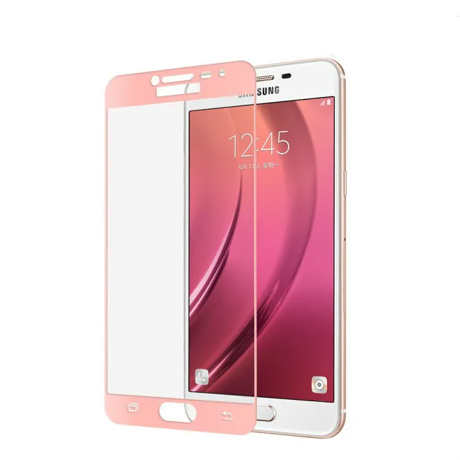 Rose Gold Закаленное стекло для samsung Galaxy J3 J5 J7 полное покрытие Защитная пленка для экрана для samsung J3 J330 J 3 5 7 крышка - Цвет: Rose Gold