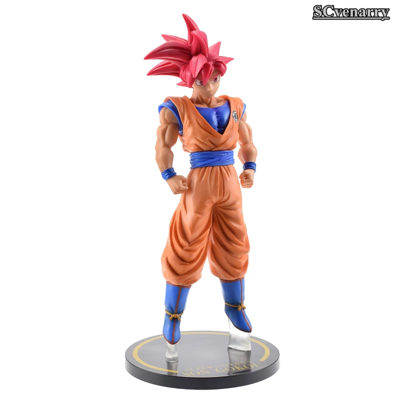Большой размер 30 см аниме Dragon Ball Z Супер Saiyan Сон Гоку Гоко красные волосы Ver. ПВХ