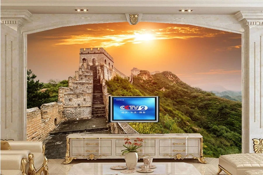 Настенная 3d наклейка на заказ обои с изображением Великой китайской природной