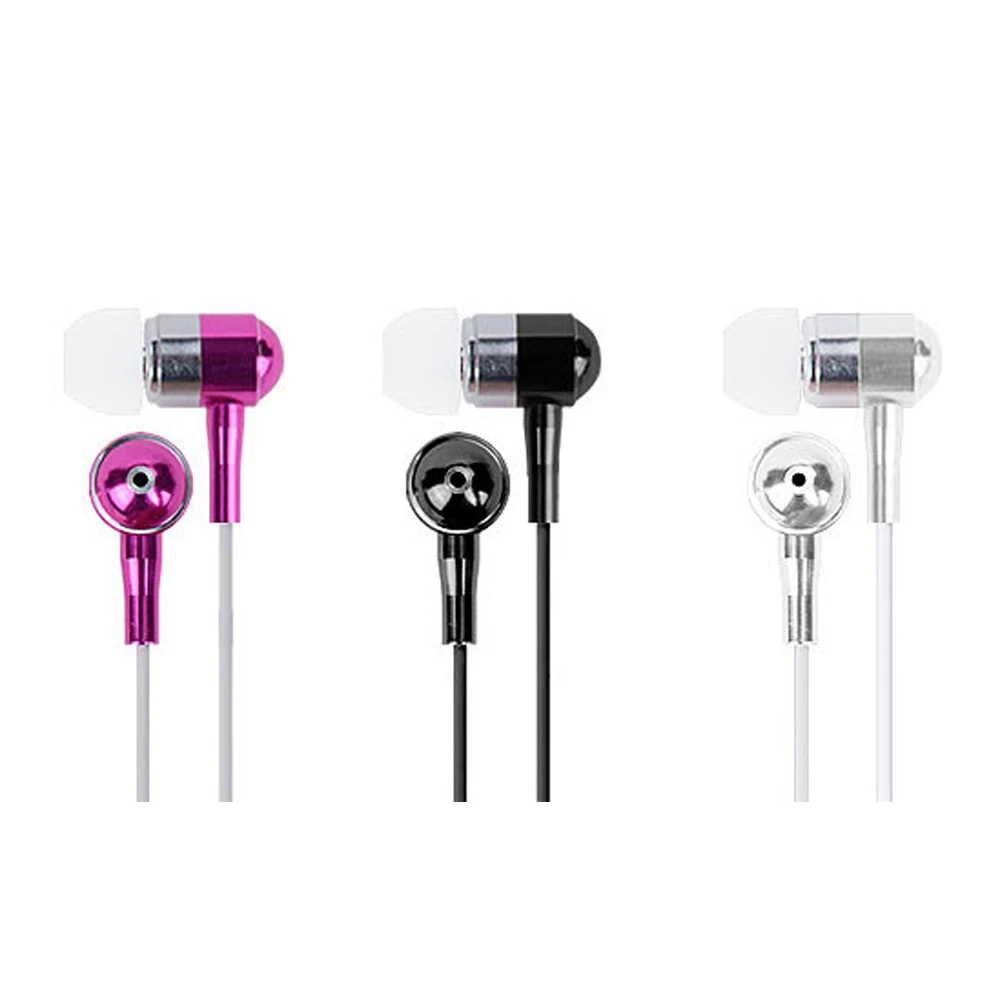 

qijiagu Fashion Atmosphere For In-Ear Wired Headphone Wire Metal In-Earphone Universal In-Ear Plug Suitable for Mobile Phones