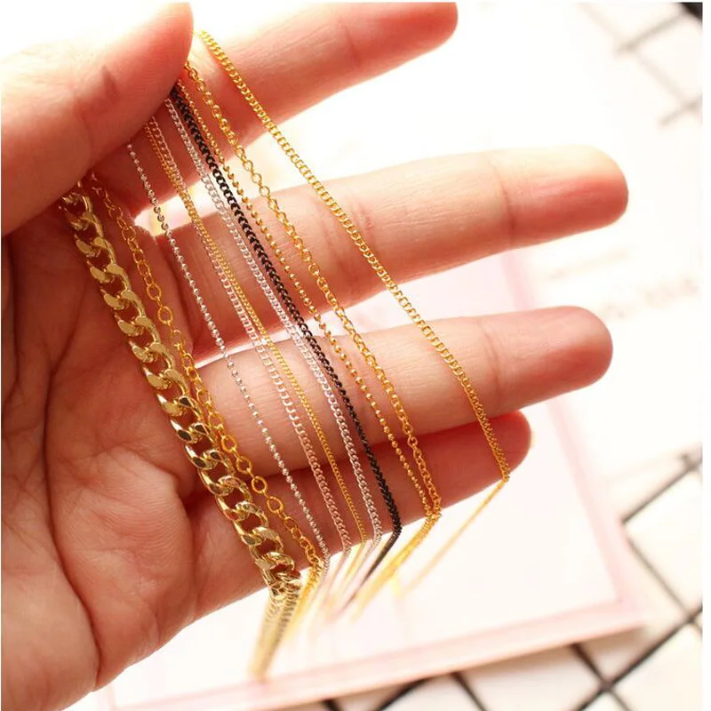 Bittb 3D Золотая Серебряная металлическая цепочка для ногтей стальные шарики