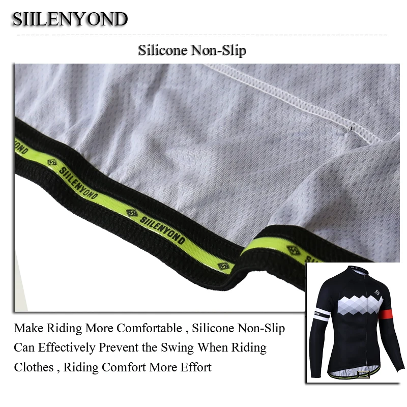 SIILENYOND 2019 Pro Велоспорт Джерси с длинным рукавом горный велосипед одежда