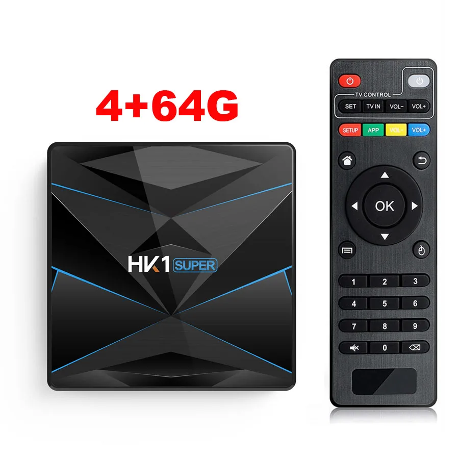 4G64G HK1 супер Смарт ТВ приставка Android 9,0 RK3318 Четырехъядерный 4 ГБ 128 ГБ макс 2,4 г/5 г двойной WiFi USB3.0 BT4.0 телеприставка HK1Super HK1MINI - Цвет: 4G64G