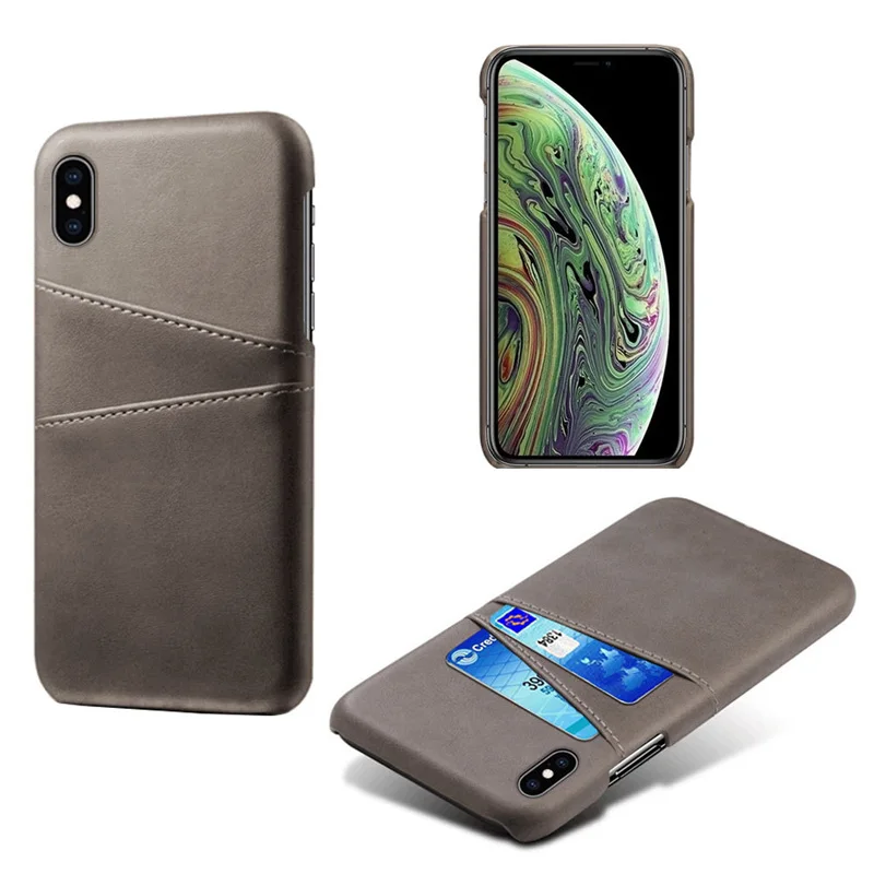 Роскошный чехол с держателем для карт iPhone 5 5s 6 6s 7 8 Plus 5se кожаный кошелек iphone X XR XS 11
