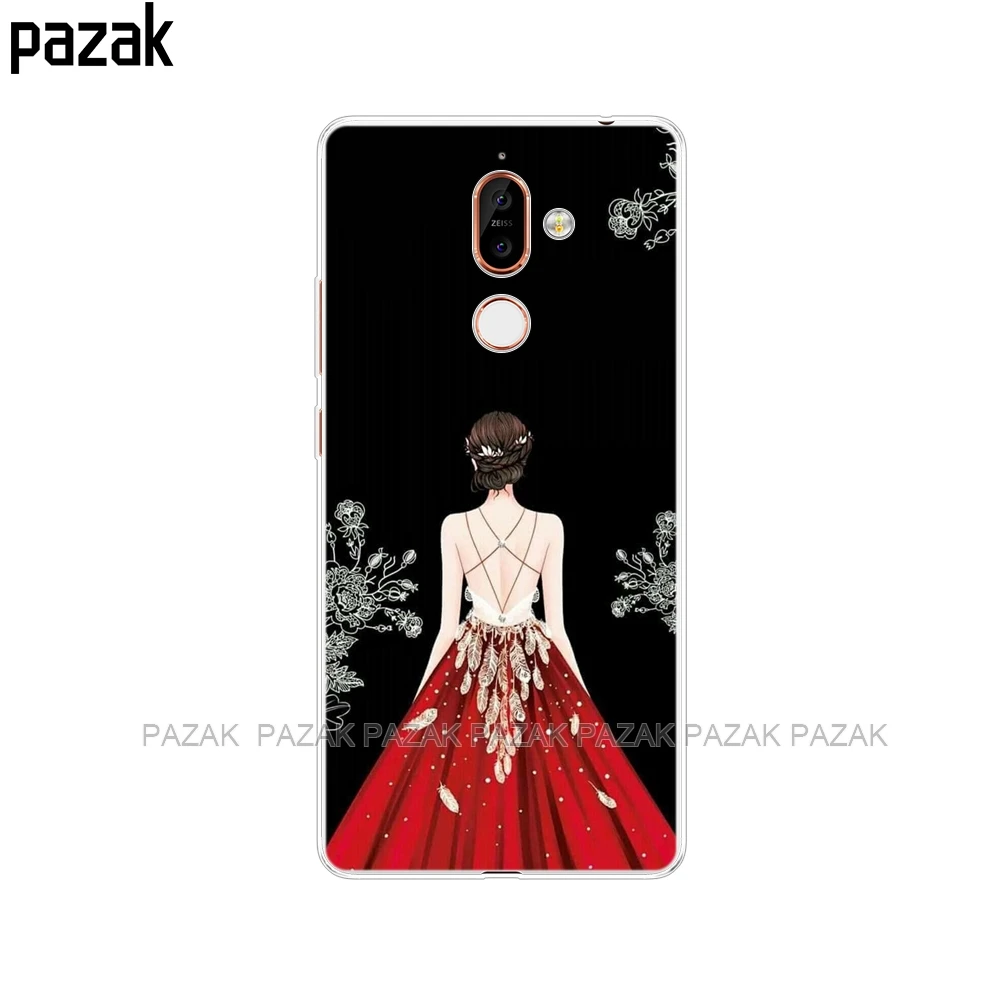 52240 Чехол для nokia 6 6,1 7 plus 8 9 nokia 6 2018x5x6, мягкий силиконовый чехол из ТПУ для задней панели телефона с принтом, окрашенные ракушки, сумки Fundas - Цвет: 52240