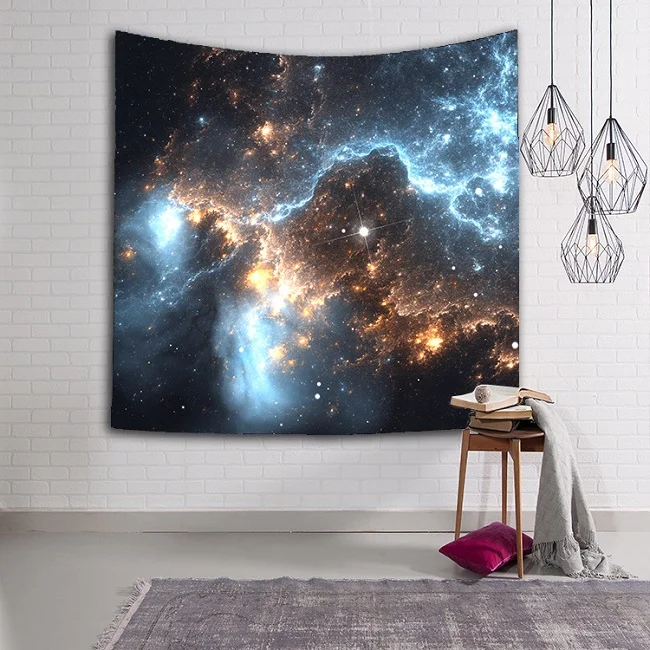 Тонкий гобелен с изображением звездного неба мандала Пляжная скатерть одеяло