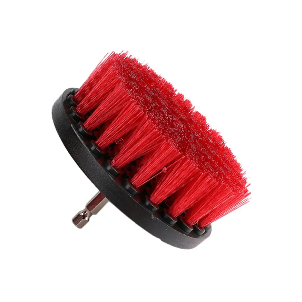 Red 4 inch Мощная щетка для чистки электрической дрели, щетка для чистки ванной комнаты, автомобильная поверхность ванной, душевая плитка, беспроводной электрический инструмент для чистки - Цвет: Red 4 inch