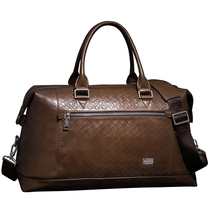 Pabojoe Duffle Bags 100% Italian Genuine Cowhide Leather Big Capacity Mens Business Travel Holder Luggage | Багаж и сумки