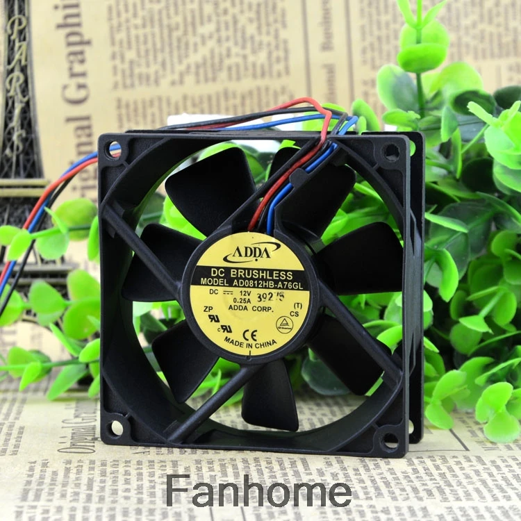 Для original ADDA 8025 12V 0.25A 8 см/см вентилятор шасси CPU|Кулеры и системы охлаждения