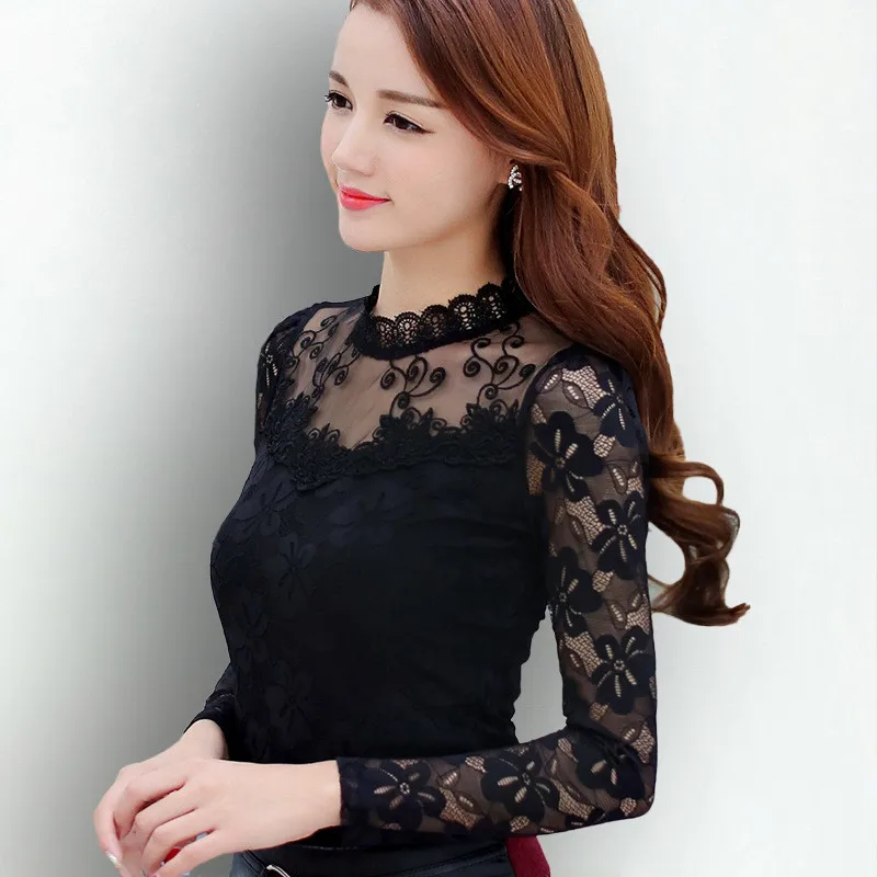 Femininas Blusas женские блузки весна осень модная сексуальная тонкая рубашка топы