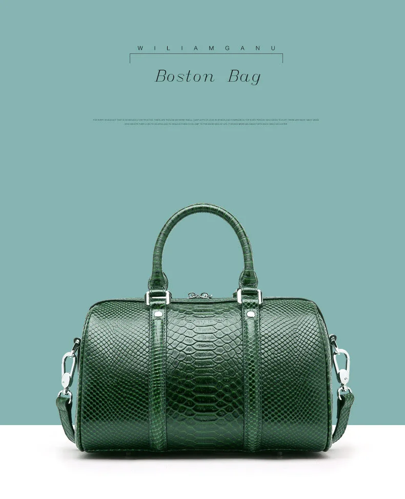 Новое поступление, женские сумки Boston, сумки под змеиную кожу, женские сумки известных брендов, первый слой кожи, мягкие сумки, сумка на плечо, зеленые сумки