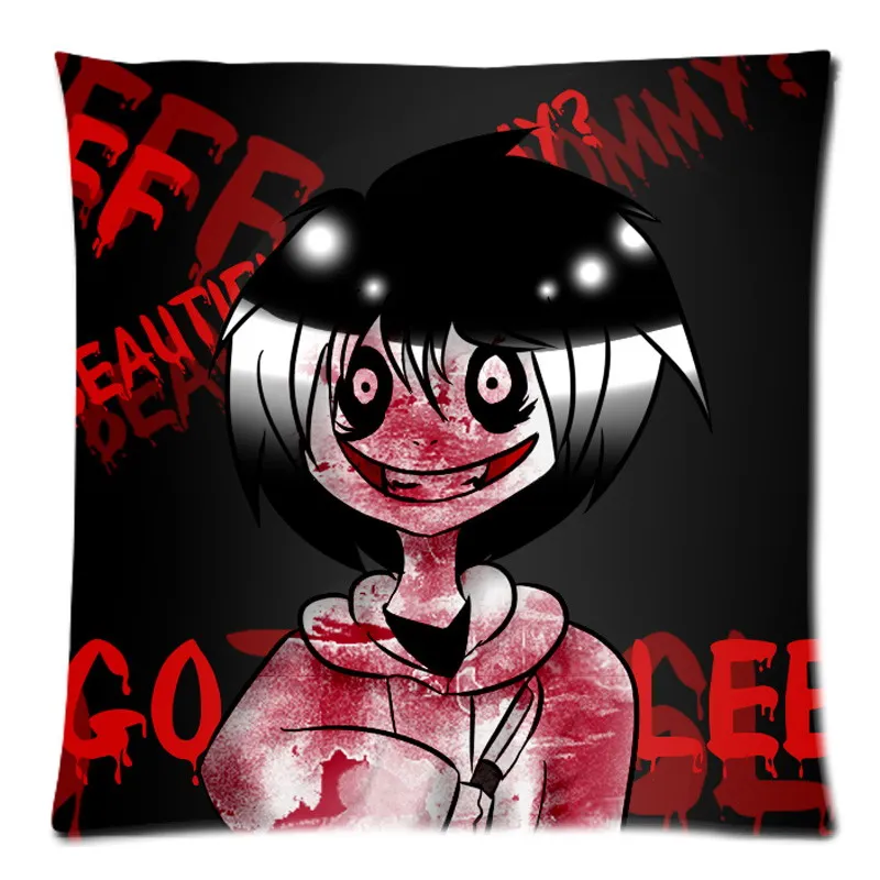 Джефф убийца хлопковая льняная Подушка диванная Декоративная Чехол поясничная