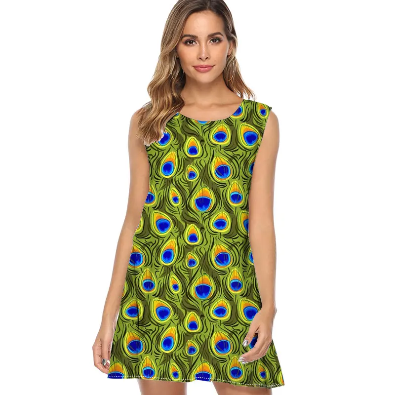 

NEW vintage 1927 Flower Hat with Butterflies Dress Women Fashion Print Summer Dress Sleeveless A line Casual Chiffon Dress