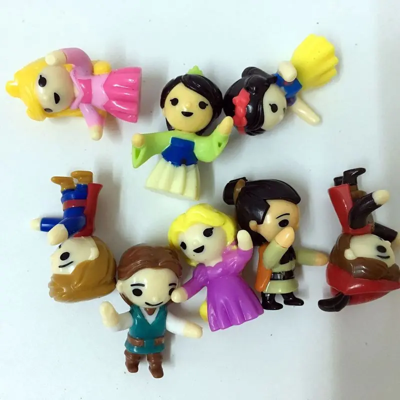 100 шт./компл. мультфильм принцесса принц кукла Фигурка героя для детей подарок на