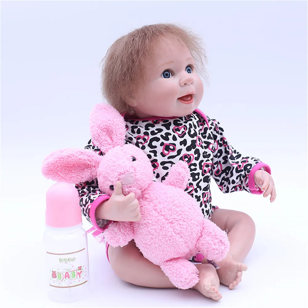 SanyDoll 18 дюймов 45 см силиконовые куклы для новорожденных симпатичный детский