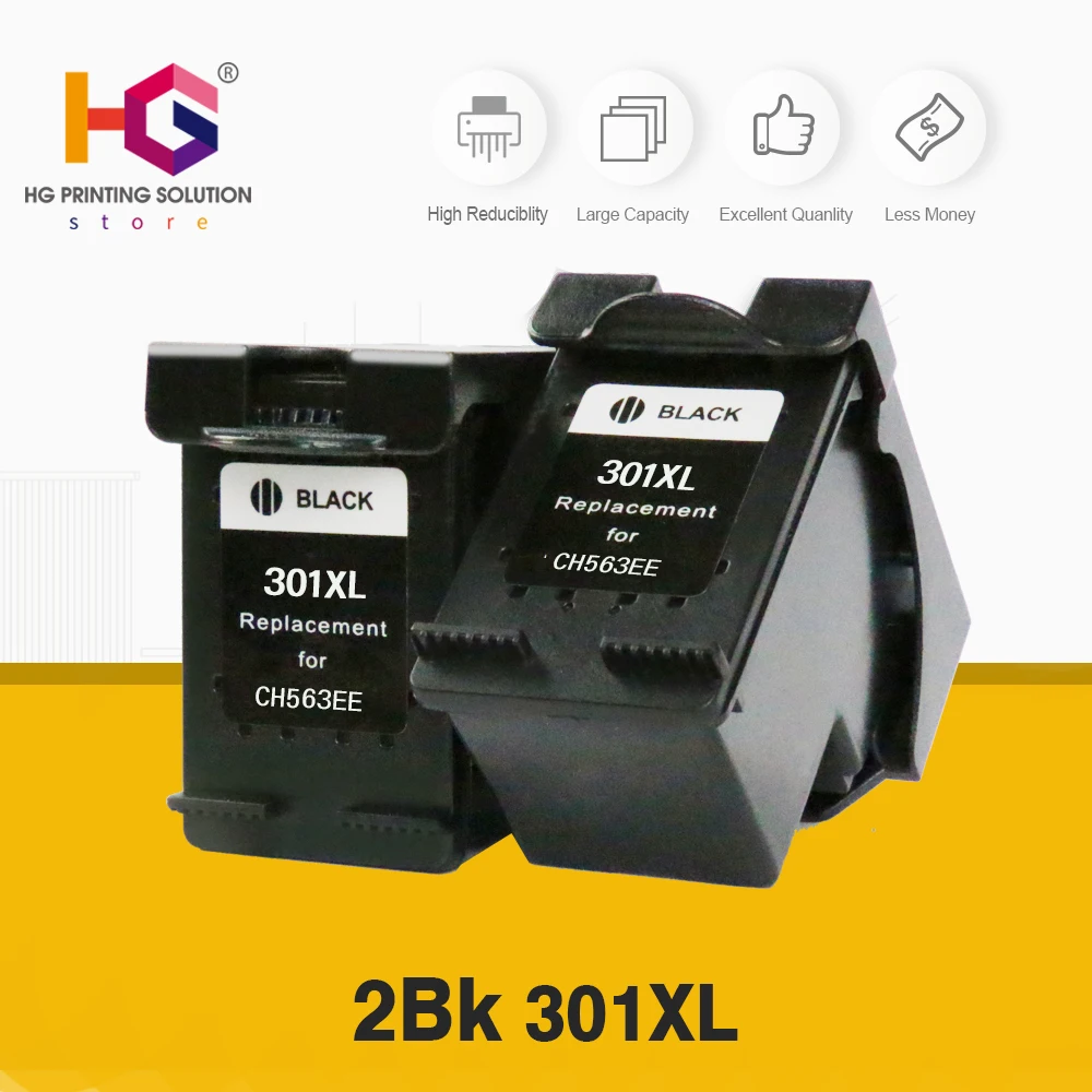 QSYRAINBOW 2шт Замена для HP 301 XL hp чернильный картридж DeskJet 1050 2050 3050 2150 3150 1010 1510 2540