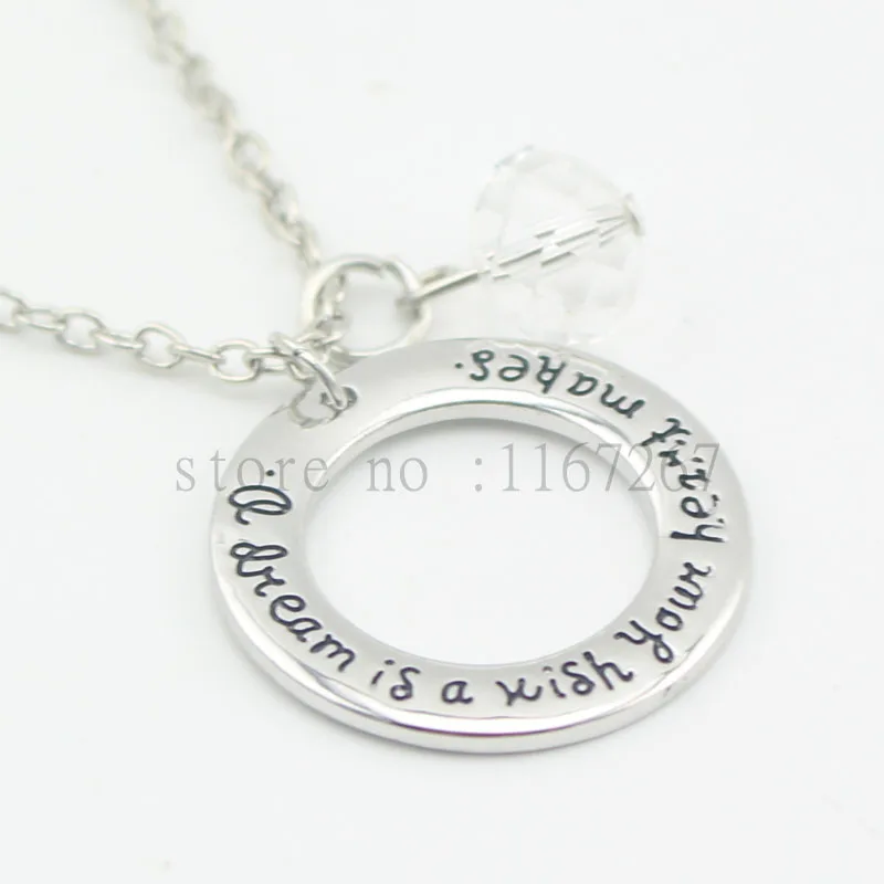 2016 г. Выпускное ожерелье с цитатой Золушки &quotмечта-это желание ваше сердце