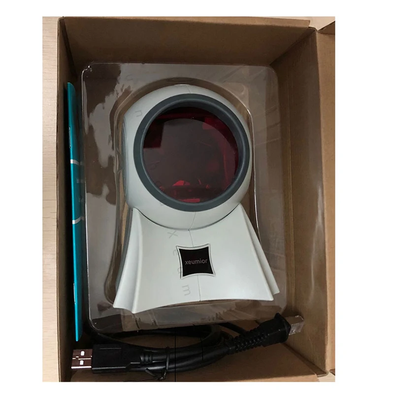 Сканер штрих-кода лазерный одномерный, настольный, омнидирекционный, с интерфейсами USB/RS232/PS2 и 20 линиями для использования в розничных магазинах/супермаркетах.