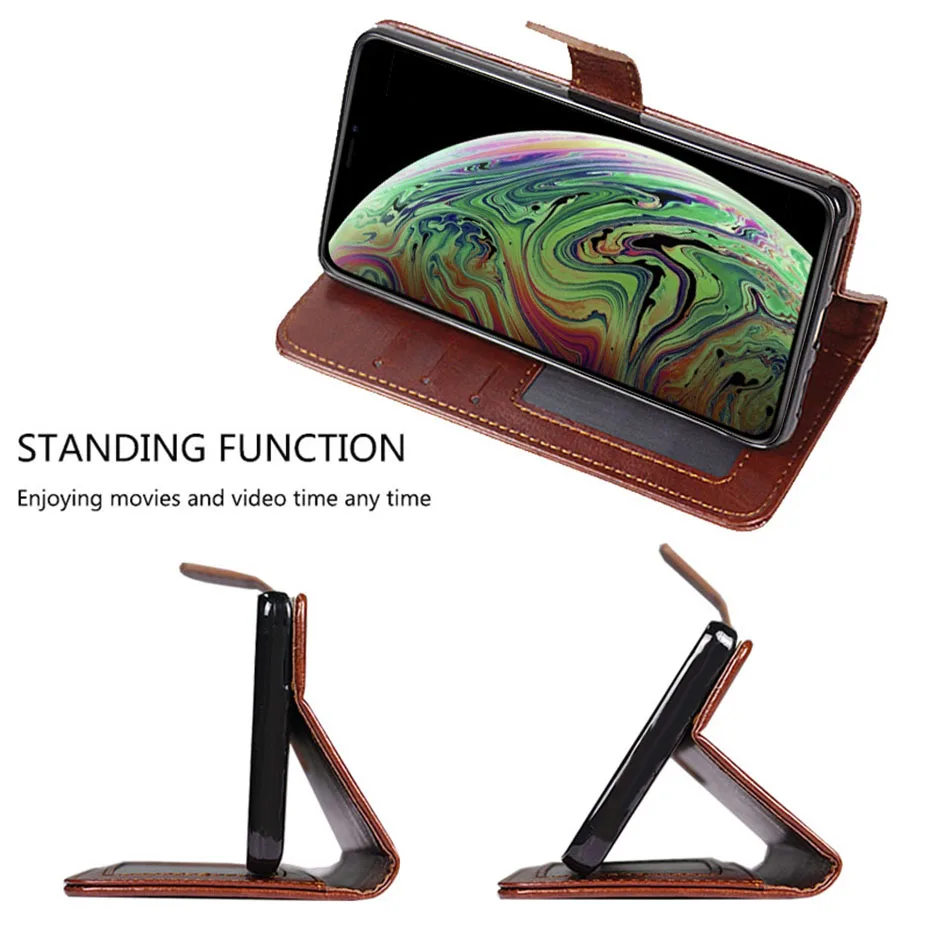 Кожаный чехол для телефона Apple iphone XS X MAX XR 5 5S SE 6 6S 7 Plus 8 Plus funda, задняя крышка, чехол-книжка с откидной крышкой