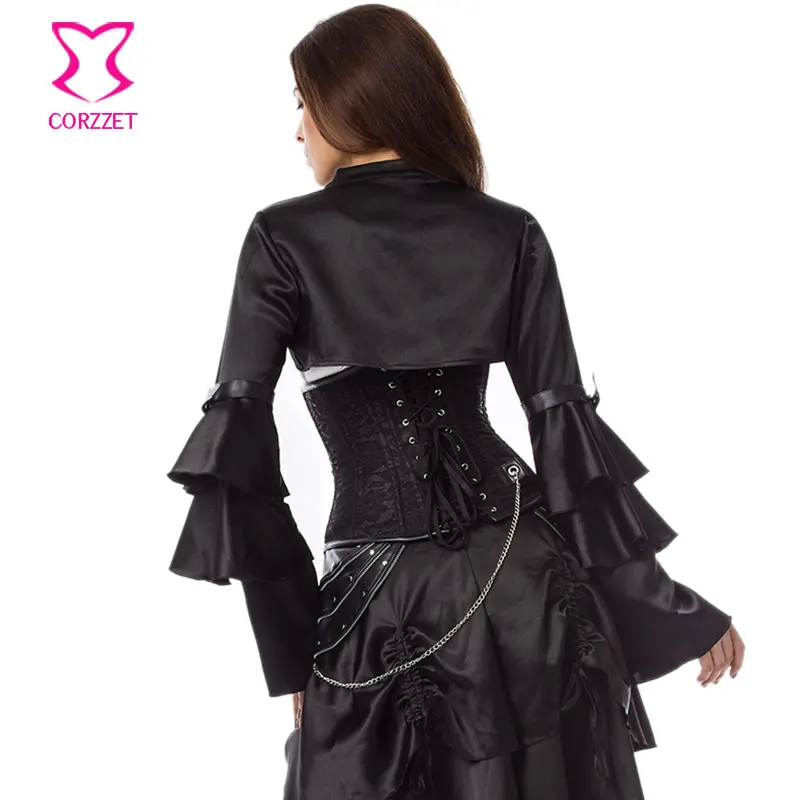 Женский корсет в стиле стимпанк готический со стальными костями корсеты