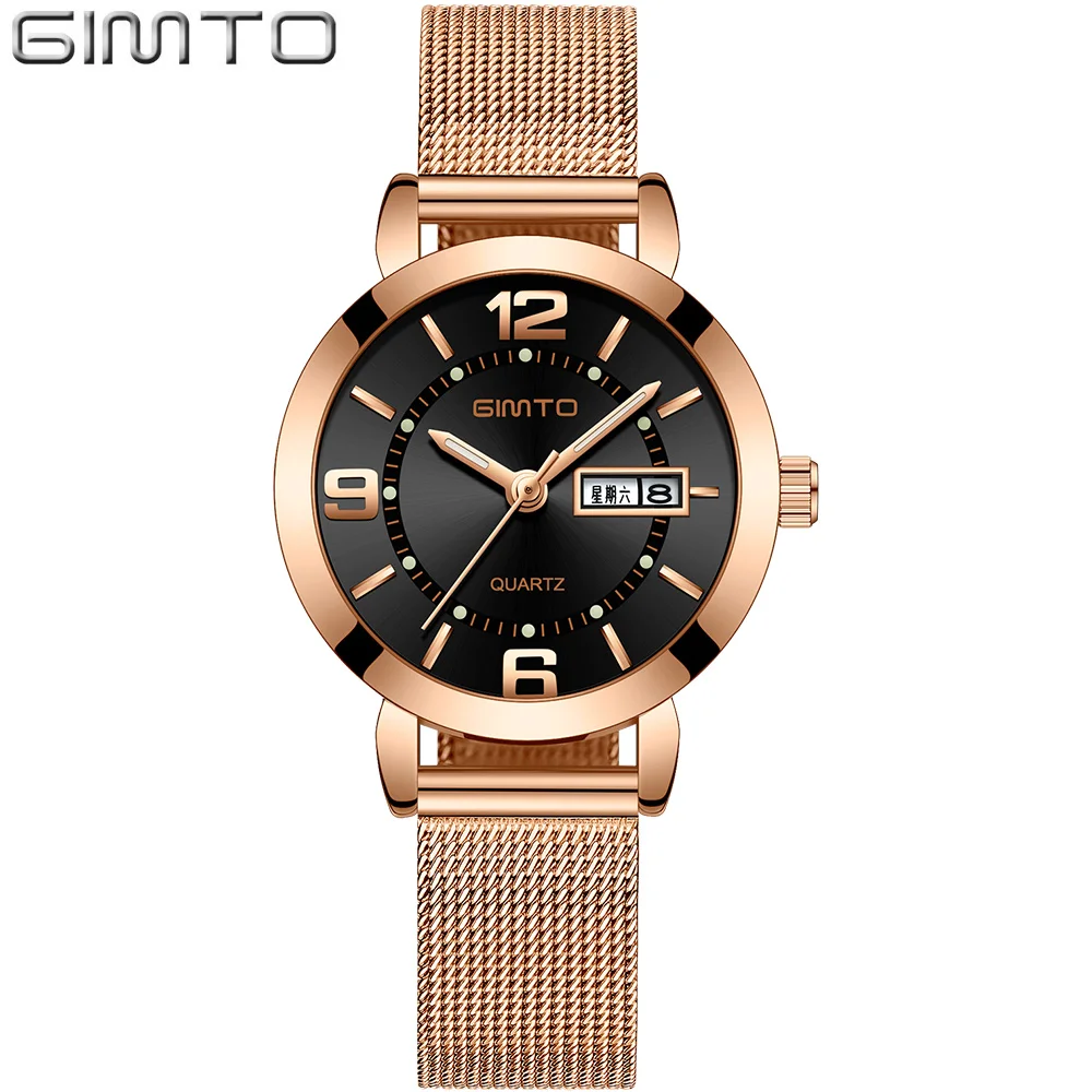 GIMTO 2018 Small Luxury Ladies Watches Stainless Steel Bracelet Dress Quartz Women Watches Female Casual Clock relogio feminino
GIMTO 2018 Small Luxury Ladies Watches Stainless Steel Bracelet Dress Quartz Women Watches Female Casual Clock relogio feminino