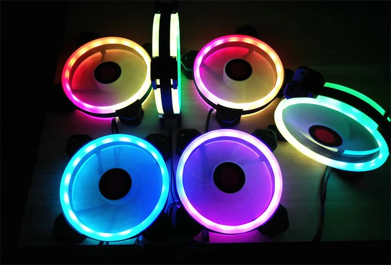 FormulaMod Fm-Fan01, цветная(RGB) ореолом/колесо вентилятора, d-типа 4 pin Интерфейс, 120x120mm вентилятор радиатора