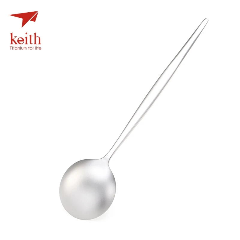 Keith Титановая Ложка портативная Сверхлегкая походная посуда для пикника Ti5205 только 63 г