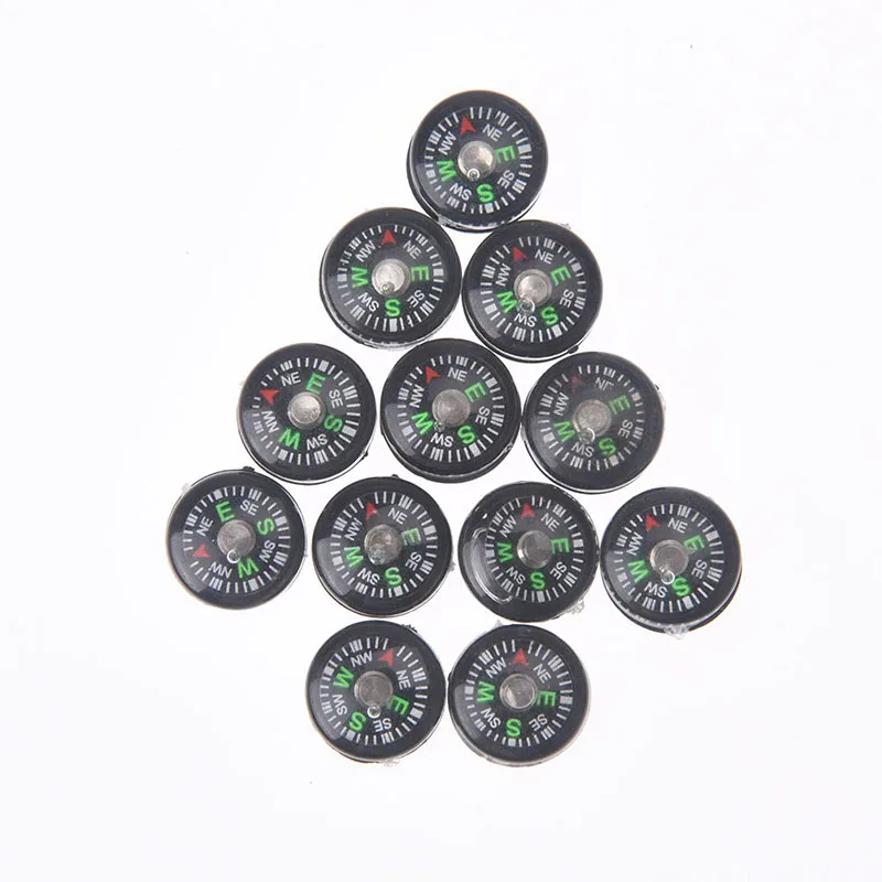 

12 шт./десяток 12 мм Мини Компасы-кнопки Портативный ручной для активного отдыха, спорта, походов, путешествий Пеший Туризм Охота аварийного в...