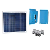 kit solar 12 volt 50 watt zonnepaneel solar charge controller 12v24v 10a motorhome portable phone battery charger car camp