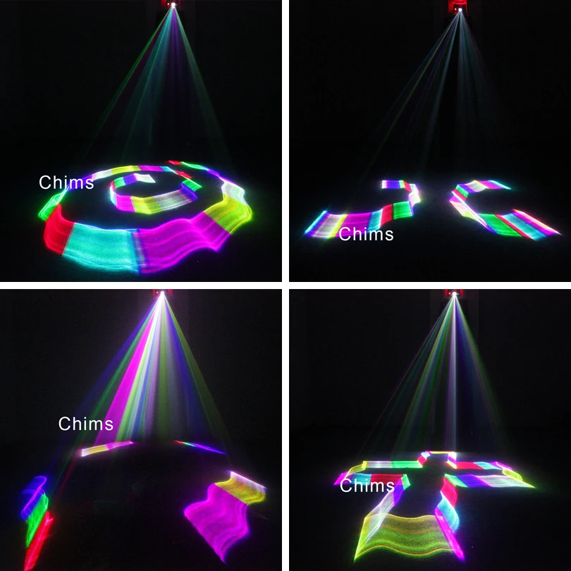 DMX 512 управление 3D эффект лазерный сканер RGB канал мощный красочный яркий сценический светильник ing проектор вечерние светильник диско луч