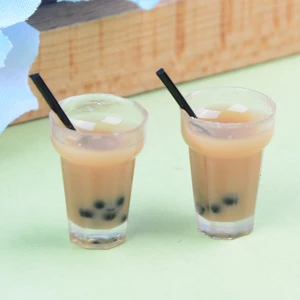 2 шт.лот кукольный домик Миниатюрный чай с молочными чашками еда напиток игрушка украшение оптовая продажа