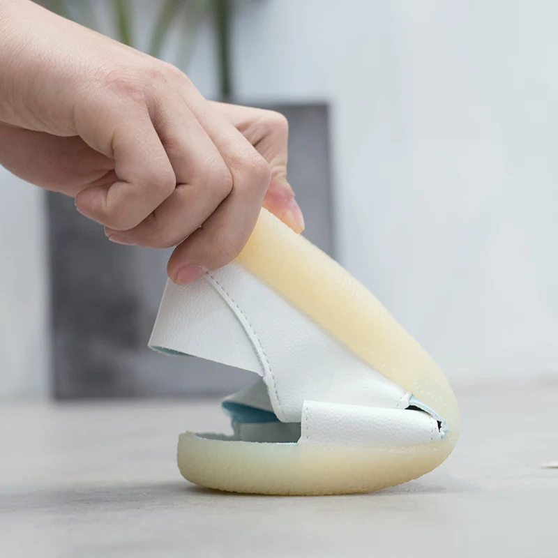 Fujin/сандалии на плоской подошве женская обувь белые туфли из искусственной кожи