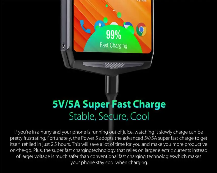 Ulefone power 5, 6 ГБ, 64 ГБ, 13000 мА/ч, Беспроводная зарядка, Восьмиядерный процессор MT6763, 6,0 дюйма, FHD экран, 21 МП, Fingprint, смартфон на Android 8,1