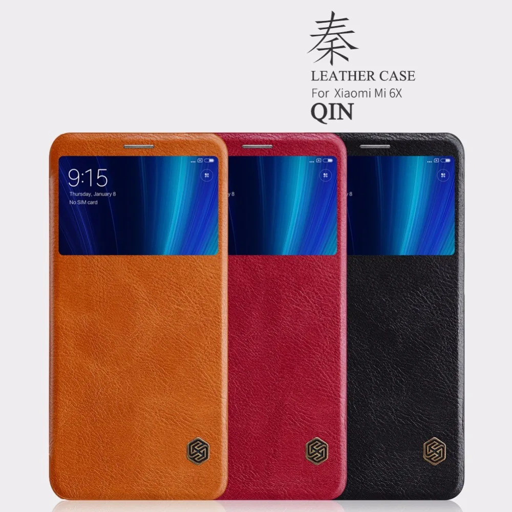 Xiaomi mi A2 чехол Xiaomi mi A2 чехол Nillkin QIN Роскошный кожаный чехол с защитой флип смарт-чехол для Xiao mi A2 6X