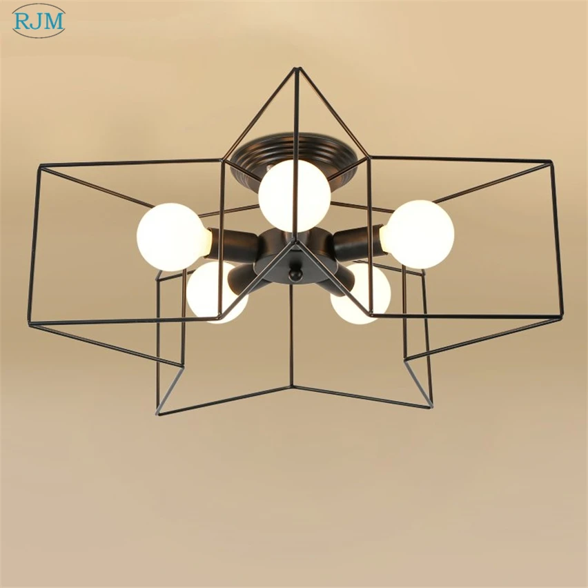 

Modern Personality Creative Star Ceiling Lamp Simple Ceiling Light for Living Room Bedroom Bar Cafe Home Lighting Fixtures Decor