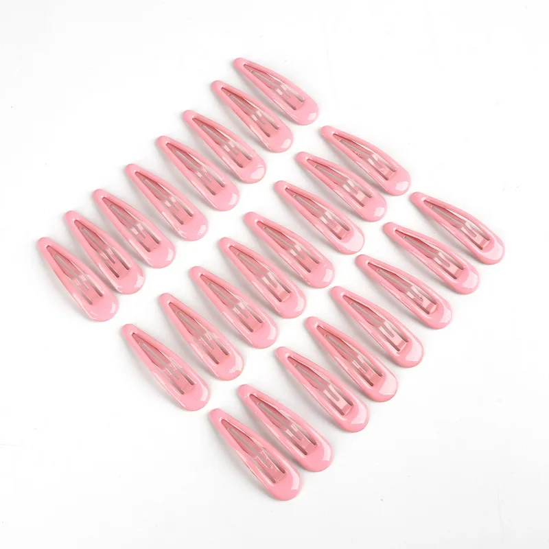Pink 24 шт., 15x50 м, заколки для волос, ВВ, заколки для волос, цветные металлические заколки для маленьких детей, женщин, девочек, аксессуары для укладки - Цвет: Pink