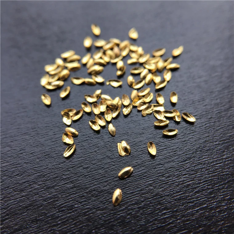 Бесплатная доставка 250 шт. заклепки для ногтей в стиле панк золотистые