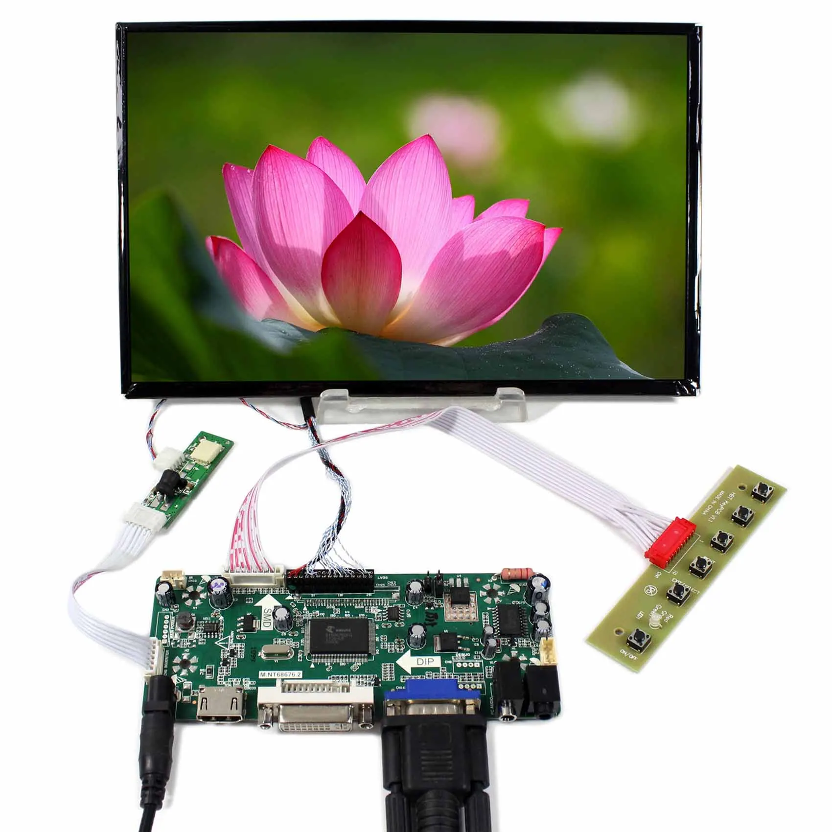 

10.1" 1920x1200 AHVA LCD 10.1 inch B101UAN02.1 Panel work with HD MI+VGA+DVI+Audio LCD Controller Board