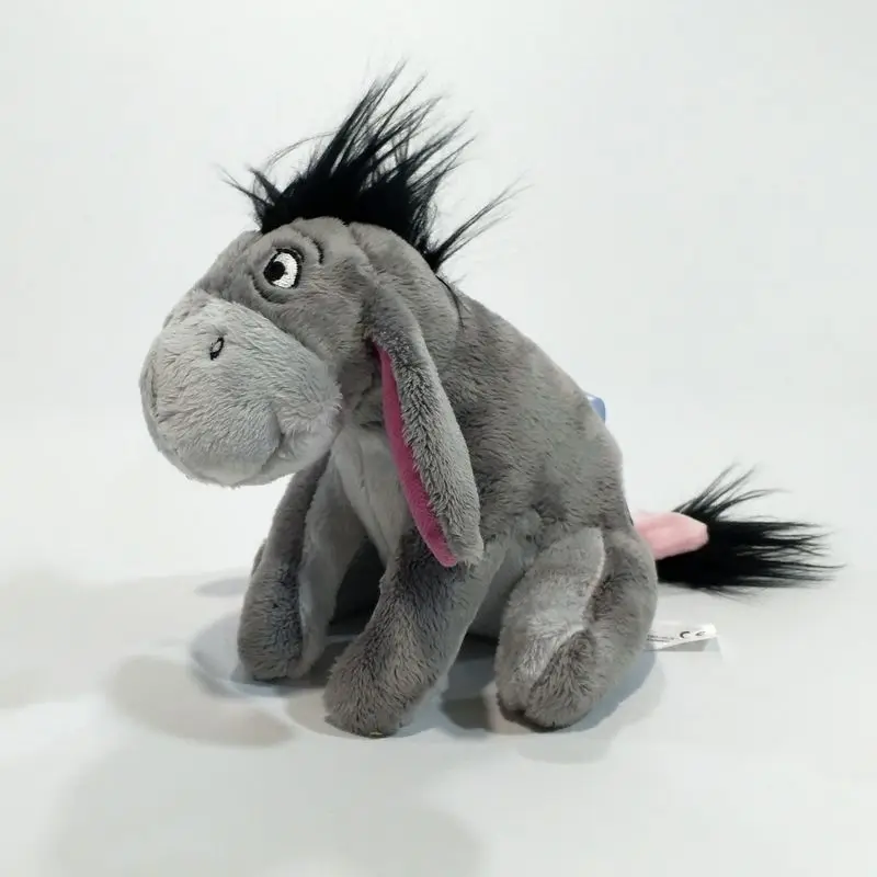 Бесплатная доставка 20 см 7 9 дюйма Маленький Серый Ослик Eeyore мягкое плюшевое