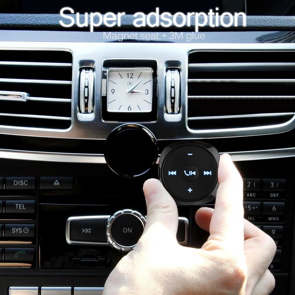 Onever Громкой Связи Bluetooth Car Kit Mp3 плеер 3.5 мм AUX Аудио A2DP Музыкальный Приемник Адаптер
