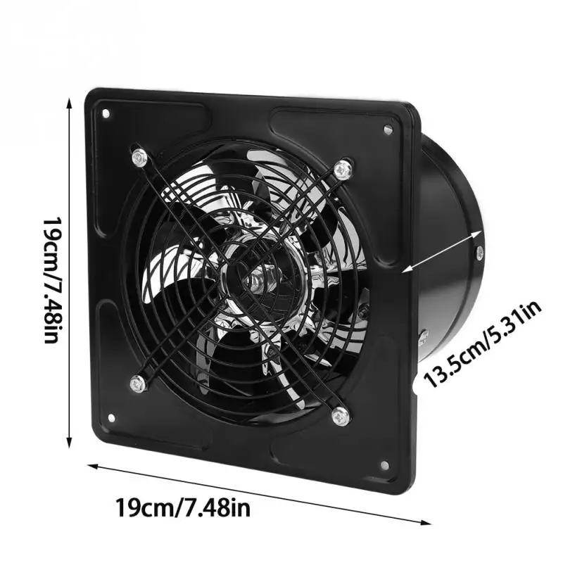 

40W 220V Bathroom Kitchen Exhaust Fan Wall Mounted Ventilation Fan Low Noise Home Garage Air Vent Ventilation
