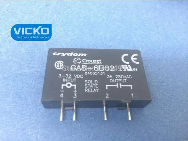 

[VK] GA8-6B02 PCB SIP SSR 240VAC/3A 3-28VDC RN