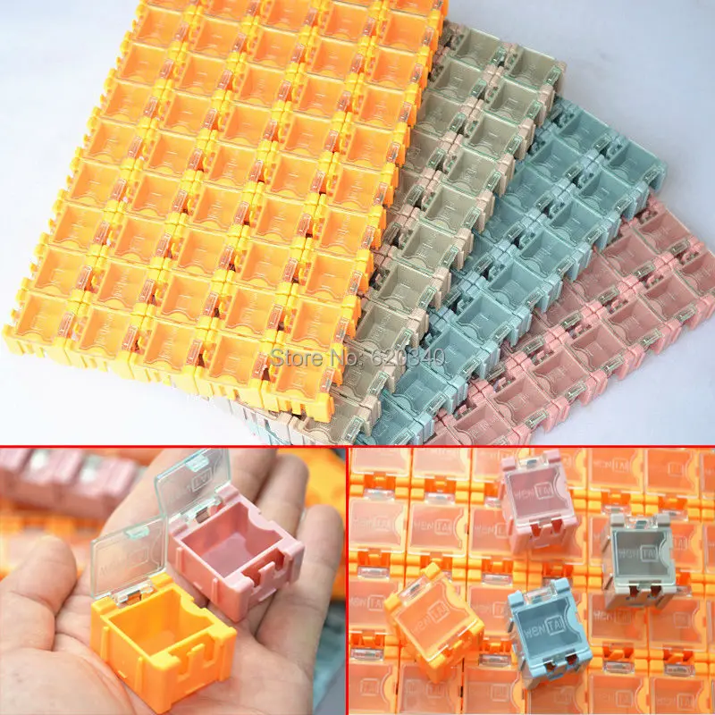 Прямая поставка 100 шт SMD SMT компонентные ящики для хранения контейнеров комплект