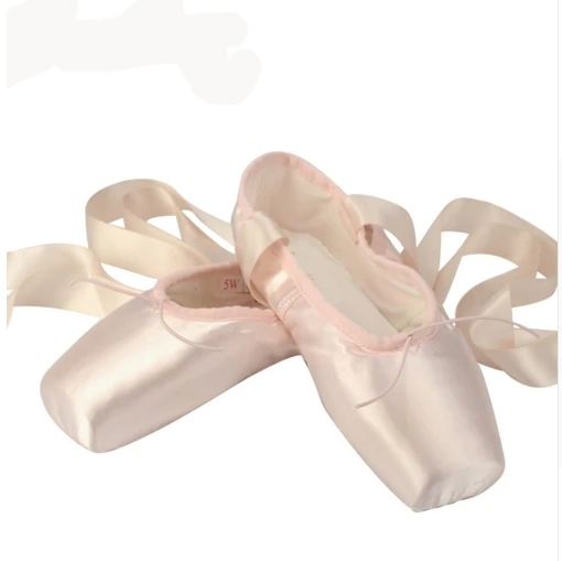 Профессиональные атласные пуанты для балета девушек танцевальная обувь с