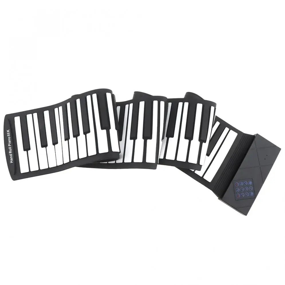 88 клавиш USB MIDI свернутый пианино электронный портативный силиконовый гибкий